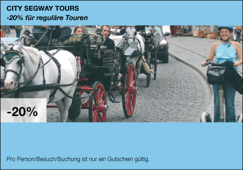 Gutschein, Coupon, Rabatt von Pedal Power Vienna City Segway Tours Vienna