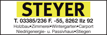 Werbung STEYER Aktiv Holzbau GmbH