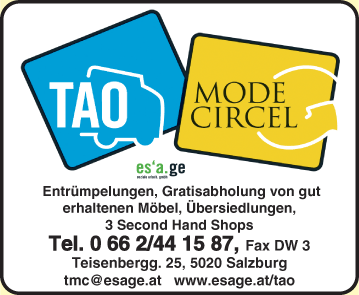 Werbung TAO & Mode Circel
