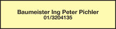 Werbung Baumeister Ing Peter Pichler