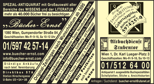 Vergrößern Werbung Bücher Ernst's Altbuch-Center-Großantiquariate
