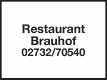 Logo Restaurant Brauhof
