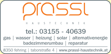 Werbung Prassl Haustechnik GmbH