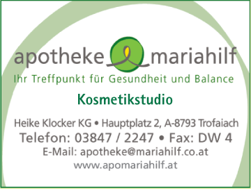 Vergrößern Werbung Apotheke Zur Mariahilf Heike Klocker KG