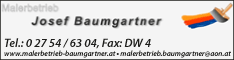 Werbung Baumgartner Josef - Malerbetrieb