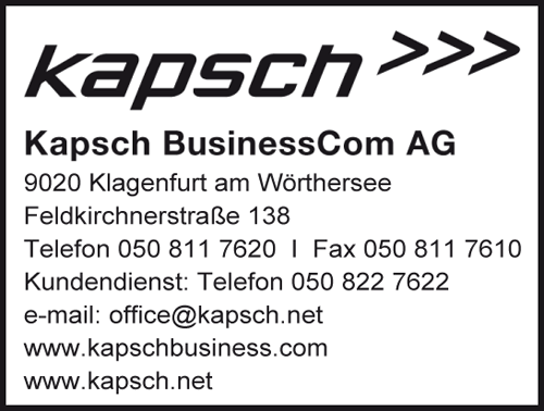 Werbung Kapsch BusinessCom AG