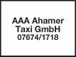 Logo AAA Ahamer Taxi GmbH