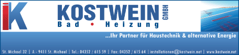 Werbung Installationen Kostwein GmbH