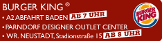 Werbung Burger King Restaurant