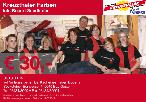 Gutschein, Coupon, Rabatt von Kreuzthaler Farben Inh Rupert Sendlhofer