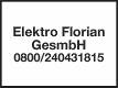 Logo Elektro Florian GesmbH