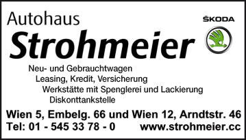 Vergrößern Werbung Skoda Strohmeier