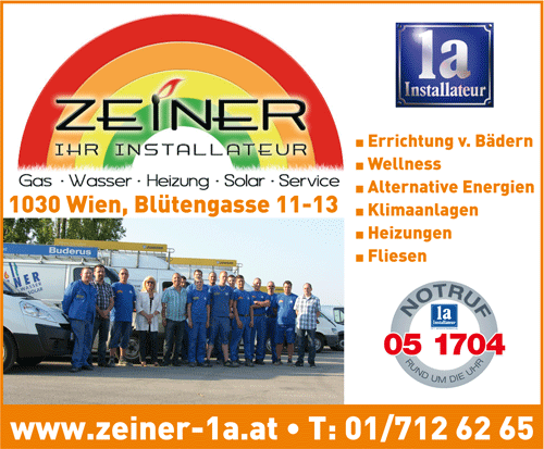 Vergrößern Werbung 1a Installateure - Zeiner KG