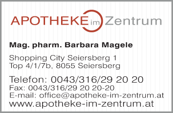 Werbung APOTHEKE im Zentrum