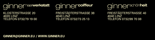 Werbung ginner haarwerkstatt