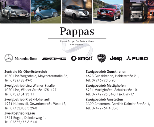 Werbung Pappas Automobilvertriebs GmbH