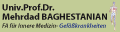 Logo Baghestanian Mehrdad Univ. Professor Dr.