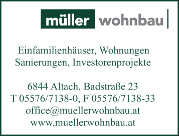 Vergrößern Werbung Müller Wohnbau GmbH