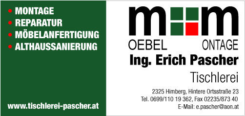 Werbung Pascher Erich Ing