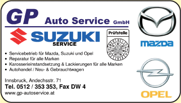 Werbung GP Auto Service GmbH