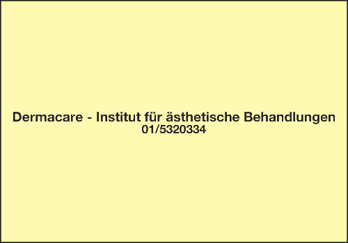 Vergrößern Werbung Dermacare - Institut für ästhetische Behandlungen
