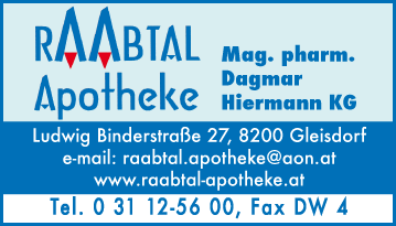 Werbung Apotheke-Raabtal Mag pharm Dagmar Hiermann KG
