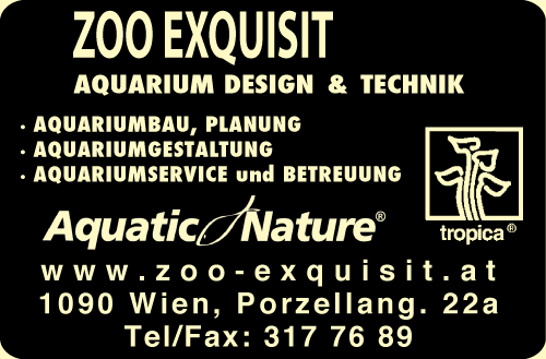 Werbung Aquatic Nature Zoo Exquisit