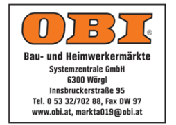 "OBI Markt Wörgl", "6300 Wörgl", "Baumarkt" HEROLD.at