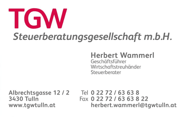 Vorschau - Foto 1 von TGW Steuerberatungsgesellschaft m.b.H.