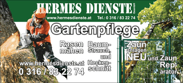 Vorschau - Foto 1 von HERMES-DIENSTE GesmbH - Gartenpflege/Zäune/Reinigungen
