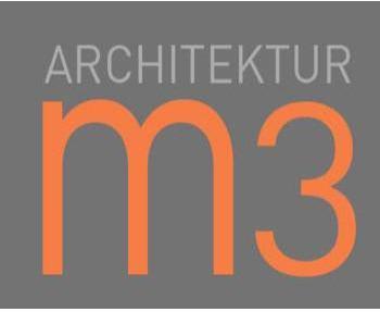 Logo m3 architekturbüro Arch. Dipl Ing Veronika Pointner-Waldl gerichtl. beeid. u. zertif.Sachverständige