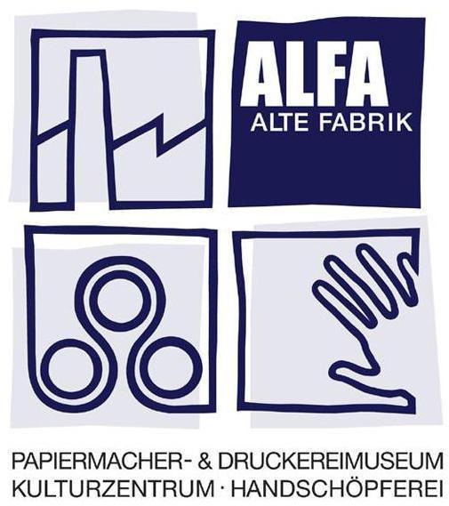 Logo Papiermachermuseum und Veranstaltungszentrum Alte Fabrik