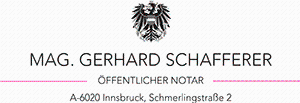 Logo Mag. Gerhard Schafferer - Notar Innsbruck