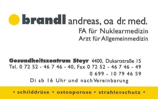 Vorschau - Foto 3 von Brandl Andreas OA Dr. - GZ Steyr - Schilddrüse - Osteoporose
