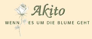Logo Akito - WENN ES UM DIE BLUME GEHT