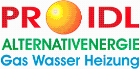 Logo PROIDL ALTERNATIVENERGIE Gas-Wasser-Heizung