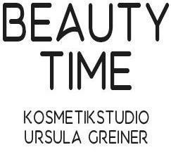 Logo beauty time Kosmetikstudio Ursula Greiner