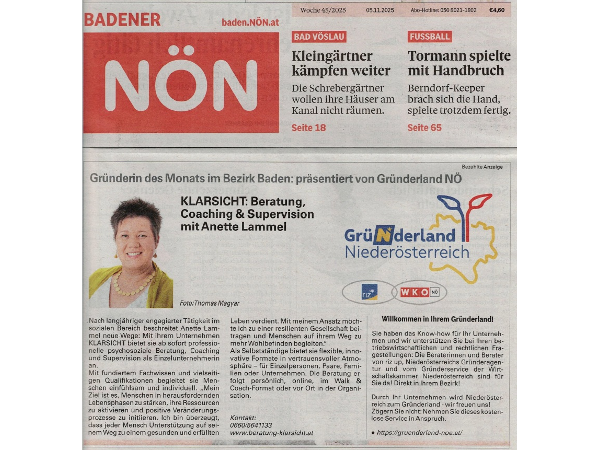 Bild 20 von KLARSICHT - Coaching & Supervision, Psychosoziale Beratung