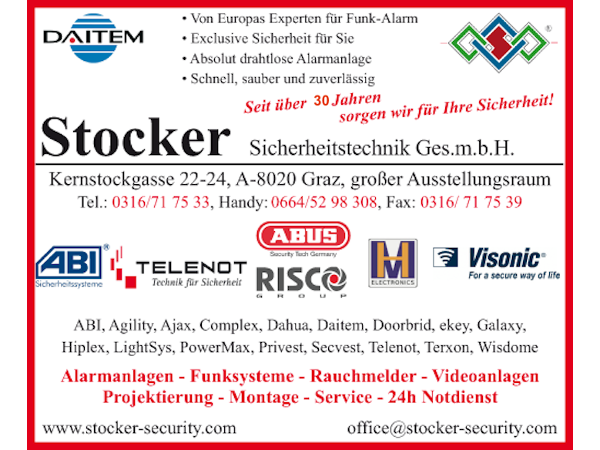 Bild 5 von Alarmanlagen Stocker Sicherheitstechnik GesmbH