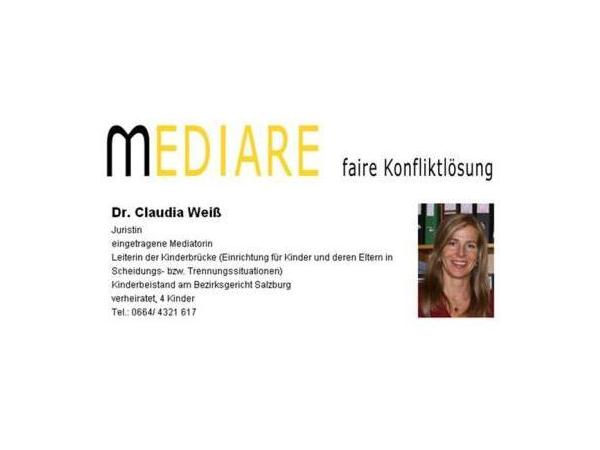 Bild 1 von Weiß Claudia Dr jur - Familienmediation