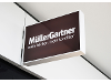 Thumbnail - Unser Logo vor der MüllerGartner-Filiale im Marchfeld-Center.
