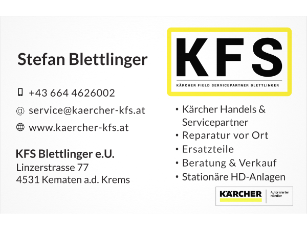 Bild 1 von KFS Blettlinger e.U. Kärcher Service & Handelspartner
