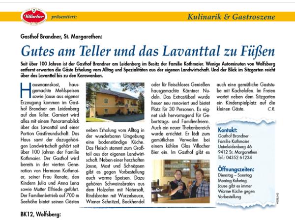 Bild 1 von Gasthaus Brandner