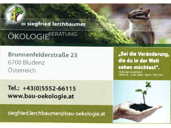 Bild 1 von Lerchbaumer Siegfried DI, Energie & Bauökologie,Raumlufthygiene,Techn.Büro f Physik