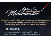 Igor Klisanin - Ihr Malermeister