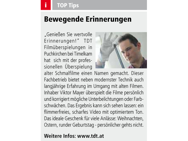 Bild 3 von TDT Filmüberspielungen - Viktor Mayer