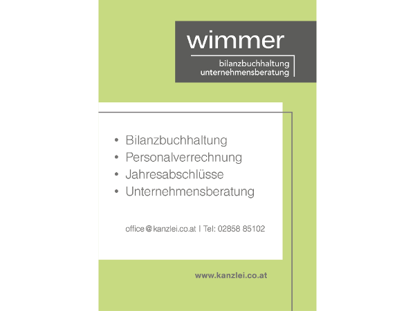 Bild 1 von WIMMER - Bilanzbuchhaltung und Unternehmensberatung