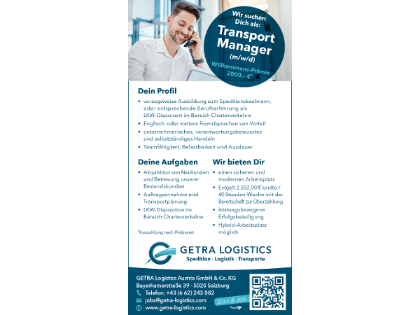 Bild 24 von GETRA Logistics Austria GmbH & Co KG, Spedition-Logistik-Transporte