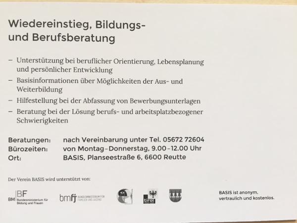 Bild 7 von BASIS Frauenservice & Familienberatung Außenfern