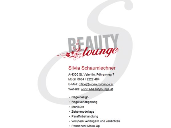 Bild 2 von S. BEAUTY LOUNGE Silvia Schaumlechner - Nagelstudio - Permanent Make Up - Tattoo